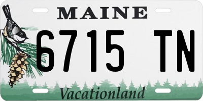 ME license plate 6715TN