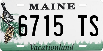 ME license plate 6715TS