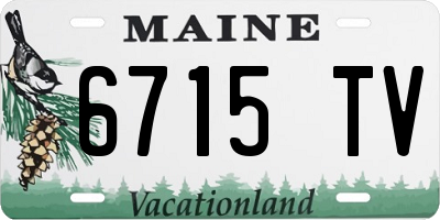 ME license plate 6715TV