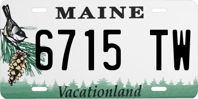 ME license plate 6715TW