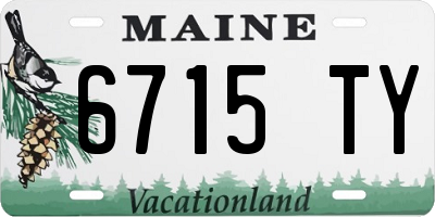ME license plate 6715TY