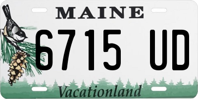 ME license plate 6715UD