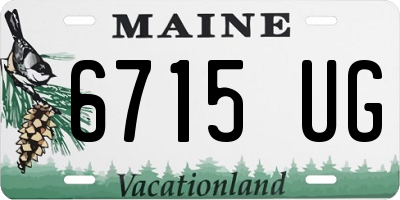 ME license plate 6715UG