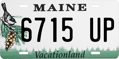 ME license plate 6715UP