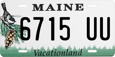 ME license plate 6715UU