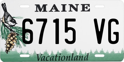 ME license plate 6715VG