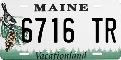 ME license plate 6716TR
