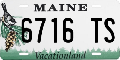 ME license plate 6716TS