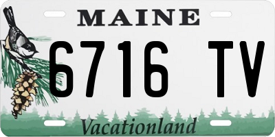 ME license plate 6716TV