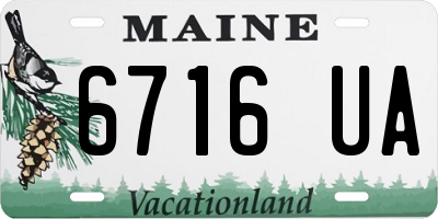 ME license plate 6716UA
