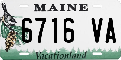 ME license plate 6716VA