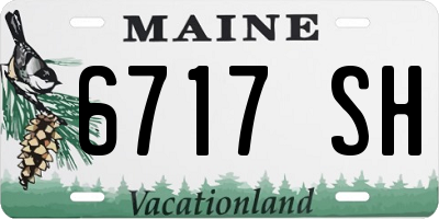 ME license plate 6717SH