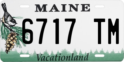 ME license plate 6717TM