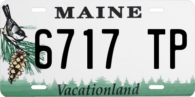 ME license plate 6717TP