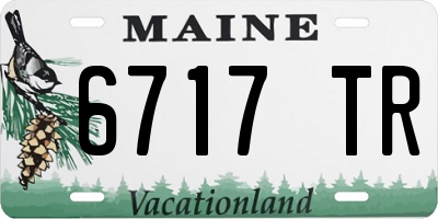 ME license plate 6717TR