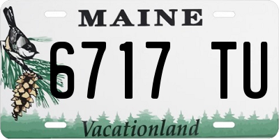 ME license plate 6717TU