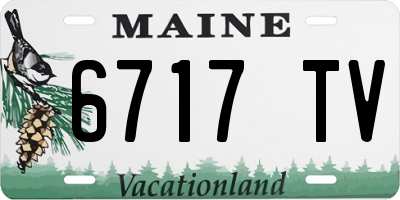 ME license plate 6717TV