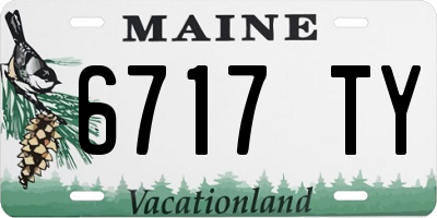ME license plate 6717TY
