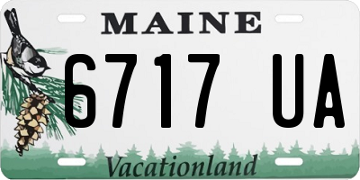 ME license plate 6717UA