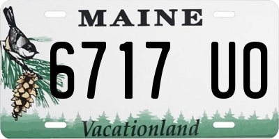 ME license plate 6717UO