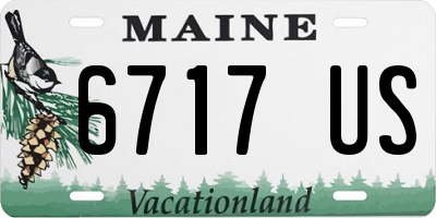 ME license plate 6717US