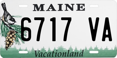 ME license plate 6717VA