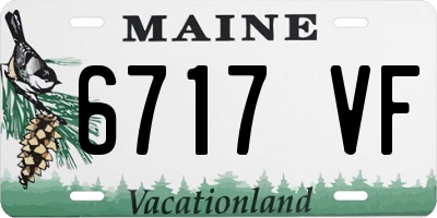 ME license plate 6717VF