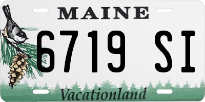 ME license plate 6719SI