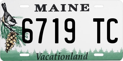 ME license plate 6719TC