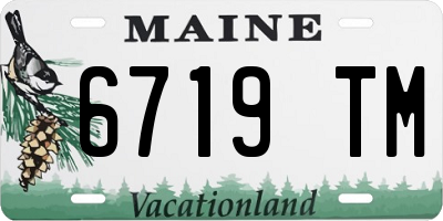 ME license plate 6719TM