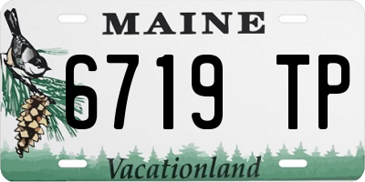 ME license plate 6719TP