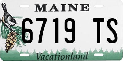 ME license plate 6719TS