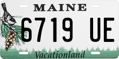 ME license plate 6719UE