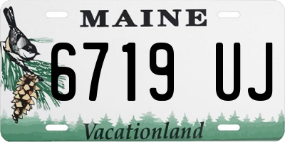 ME license plate 6719UJ
