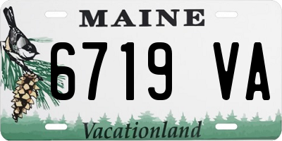 ME license plate 6719VA