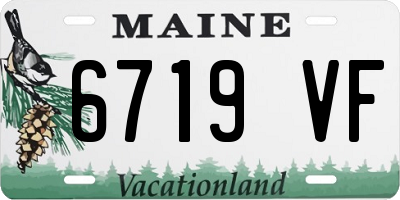 ME license plate 6719VF