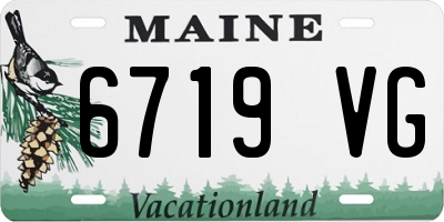 ME license plate 6719VG