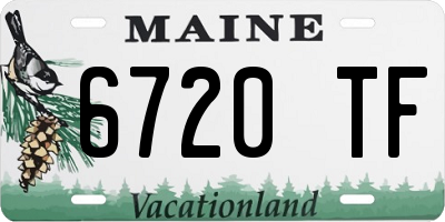 ME license plate 6720TF