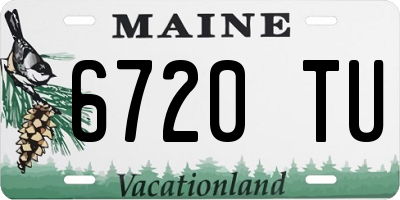 ME license plate 6720TU