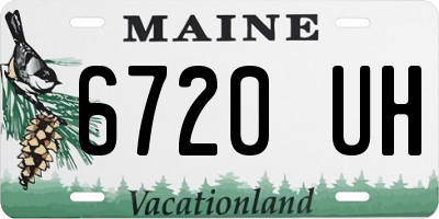 ME license plate 6720UH