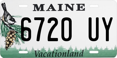 ME license plate 6720UY