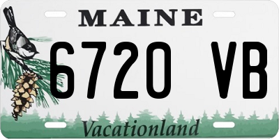 ME license plate 6720VB