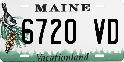 ME license plate 6720VD