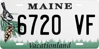 ME license plate 6720VF