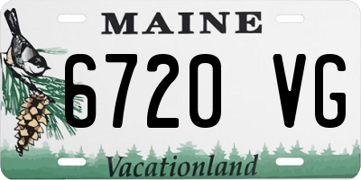 ME license plate 6720VG