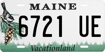 ME license plate 6721UE
