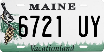 ME license plate 6721UY