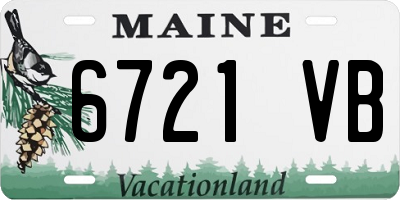 ME license plate 6721VB