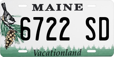 ME license plate 6722SD