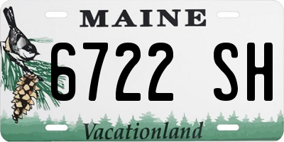 ME license plate 6722SH